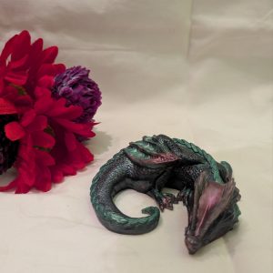Feuer-Drachen Figuren Resin