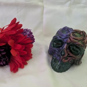 Totenkopf Stiftehalter Resin