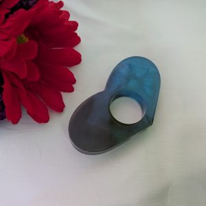 Buchseitenhalter Herz blau/schwarz
